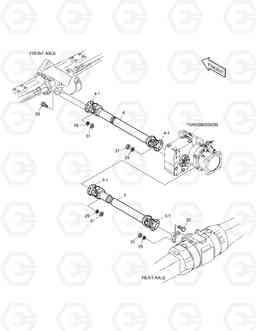 2140 POWER TRAIN(4)-PROPELLER SHAFT SOLAR 180W-V, Doosan