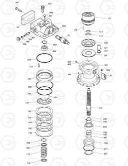 4140 SWING MOTOR SOLAR 180W-V, Doosan
