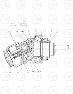 4170 ROTARY GROUP-TRAVEL MOTOR SOLAR 180W-V, Doosan