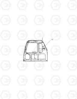 6470 NAME PLATE-ONE & TWO WAY SOLAR 180W-V, Doosan