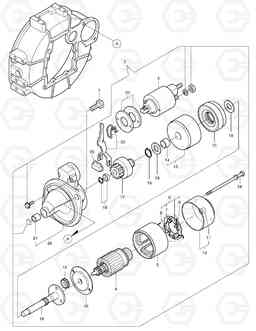 045 STARTING MOTOR DX30Z, Doosan