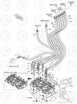 1190 MAIN PIPING (1) DX30Z, Doosan
