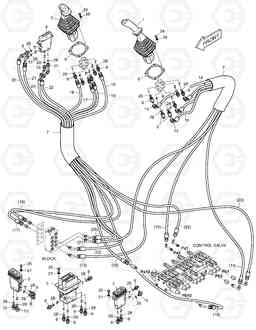 1220 PILOT PIPING (1) DX30Z, Doosan