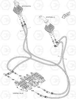 1230 PILOT PIPING (2) DX30Z, Doosan