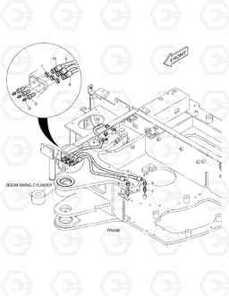 1310 LUBRICATION PIPING DX30Z, Doosan