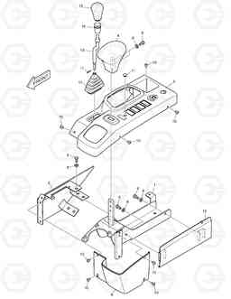 1400 CONTROL STAND - R.H DX30Z, Doosan