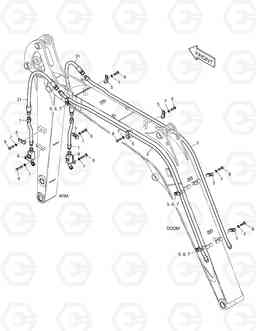 3140 FRONT PIPING - BREAKER DX30Z, Doosan