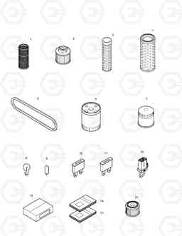 5110 SPARE PARTS DX30Z, Doosan