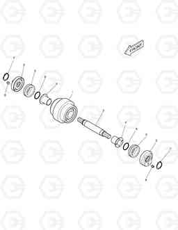 2160 LOWER ROLLER DX55, Doosan