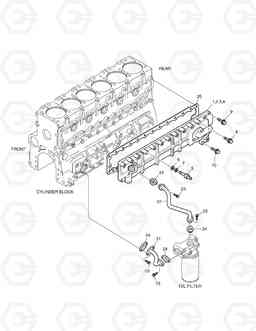 009 OIL COOLER SOLAR 225LC-7, Doosan