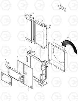 1130 RADIATOR SOLAR 225LC-7, Doosan