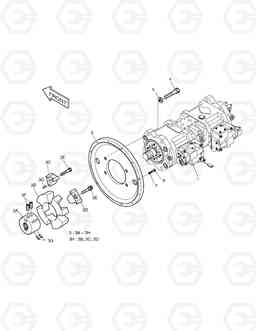 1170 PUMP MOUNTING SOLAR 225LC-7, Doosan