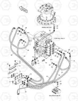 1330 PILOT PIPING(3) SOLAR 225LC-7, Doosan