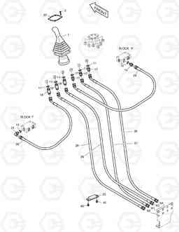 1360 PILOT PIPING(6) SOLAR 225LC-7, Doosan