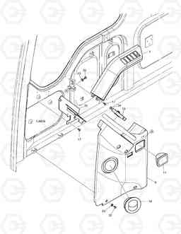 1440 SIDE COVER ASS'Y SOLAR 225LC-7, Doosan