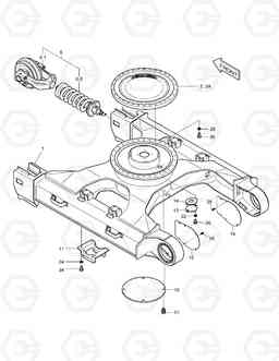 2100 TRACK FRAME SOLAR 225LC-7, Doosan