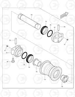 2150 LOWER ROLLER SOLAR 225LC-7, Doosan