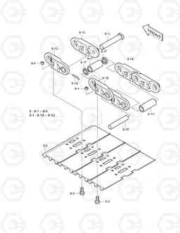 2160 TRACK SHOE ASS'Y-600G SOLAR 225LC-7, Doosan