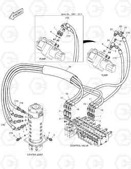 1260 MAIN PIPING(2) DX55W, Doosan