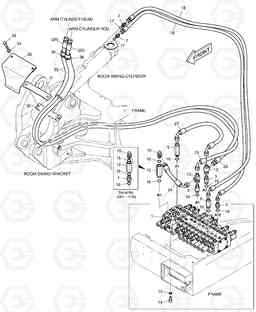 1270 MAIN PIPING(3) DX55W, Doosan