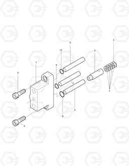 4160 MAIN PUMP - CONTROL PISTON DX55W, Doosan