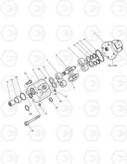 4170 MAIN PUMP - GEAR PUMP(1) DX55W, Doosan