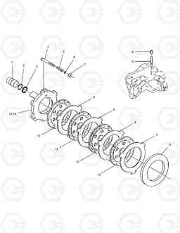 4400 FRONT AXLE(4) DX55W, Doosan