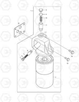 020 OIL FILTER SOLAR 300LC-7, Doosan