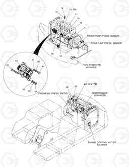 1700 ELECTRIC PARTS(5)-ENGINE SOLAR 300LC-7, Doosan