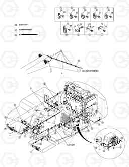 1750 ELECTRIC WIRING(3)-RELATED PARTS SOLAR 300LC-7, Doosan