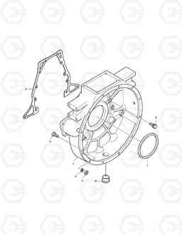 003 FLYWHEEL HOUSING SOLAR 340LC-7, Doosan