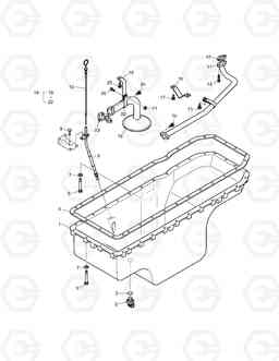 011 OIL PAN SOLAR 340LC-7, Doosan