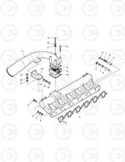 016 INTAKE MANIFOLD SOLAR 340LC-7, Doosan