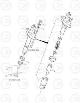 018 INJECTION NOZZLE SOLAR 340LC-7, Doosan