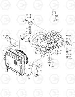 1110 ENGINE MOUNTING SOLAR 340LC-7, Doosan