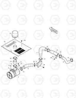 1160 AIR CLEANER ASS'Y SOLAR 340LC-7, Doosan