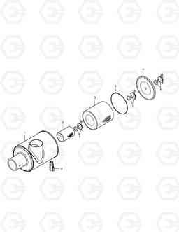 1165 AIR CLEANER SOLAR 340LC-7, Doosan