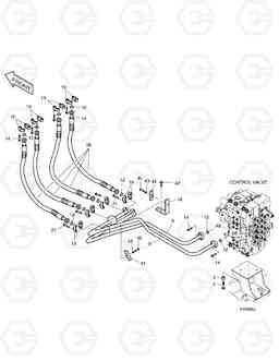 1250 MAIN PIPING(2)-BOOM SOLAR 340LC-7, Doosan