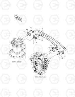 1270 MAIN PIPING(4)-SWING SOLAR 340LC-7, Doosan