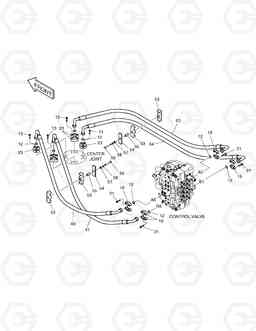 1280 MAIN PIPING(5)-TRAVEL SOLAR 340LC-7, Doosan