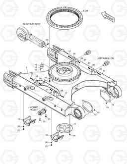 2100 TRACK FRAME SOLAR 340LC-7, Doosan