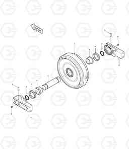 2120 IDLER SOLAR 340LC-7, Doosan