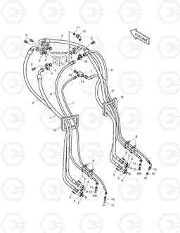 2180 TRAVEL PIPING SOLAR 340LC-7, Doosan