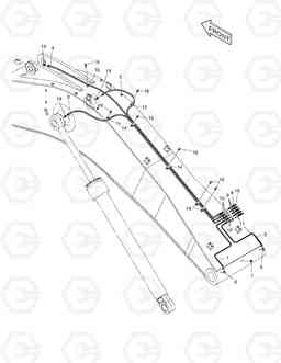 3150 FRONT LUBRICATION PIPING SOLAR 340LC-7, Doosan