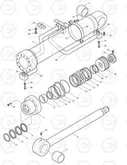 4260 BOOM CYLINDER-L.H SOLAR 340LC-7, Doosan