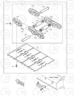 6140 TRACK SHOE ASS'Y-800G SOLAR 340LC-7, Doosan