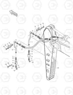 6310 ARM PIPING-ARM 2.6m(ONE & TWO WAY) SOLAR 340LC-7, Doosan