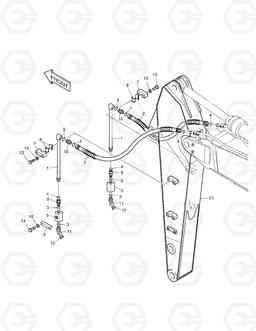 6320 ARM PIPING-ARM 3.2m(ONE & TWO WAY) SOLAR 340LC-7, Doosan