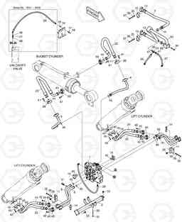 1230 CONTROL VALVE PIPING - 2 SPOOL DL450, Doosan