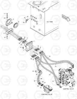 1260 PILOT PIPING - 3rd LEVER DL450, Doosan